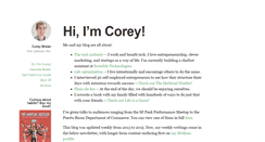 Desktop Screenshot of coreybreier.com